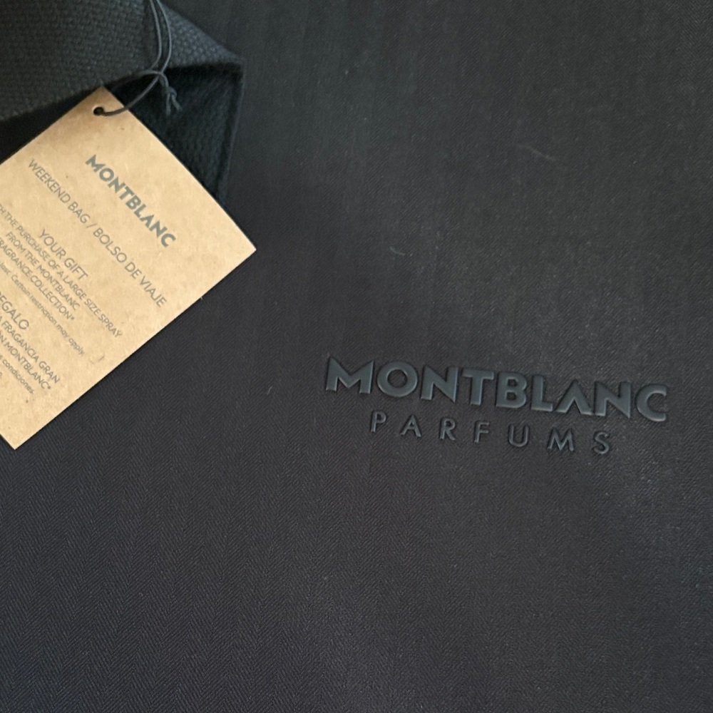 Montblanc Black Briefcase with Tan Accent - Picture 4 of 4